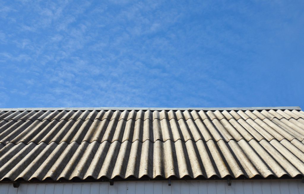 Asbestos roof